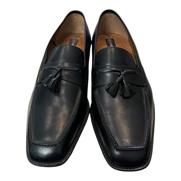 New Mezlan 2135 Men\'s Black Leather Slip-on Loafers Dress Shoes 9  9W main image 5